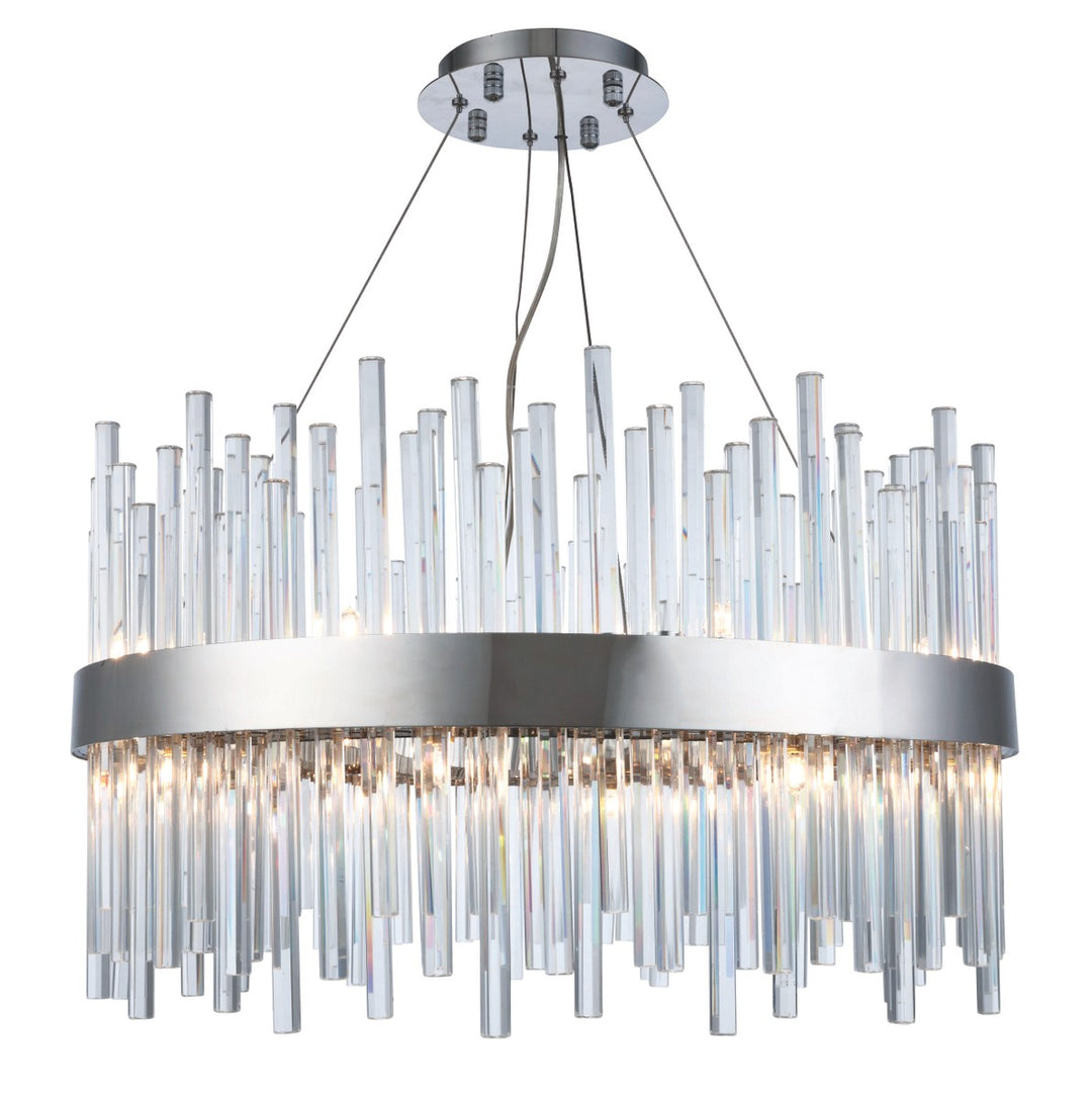 Elegant Dallas 3000D25C Chandelier Light - Chrome