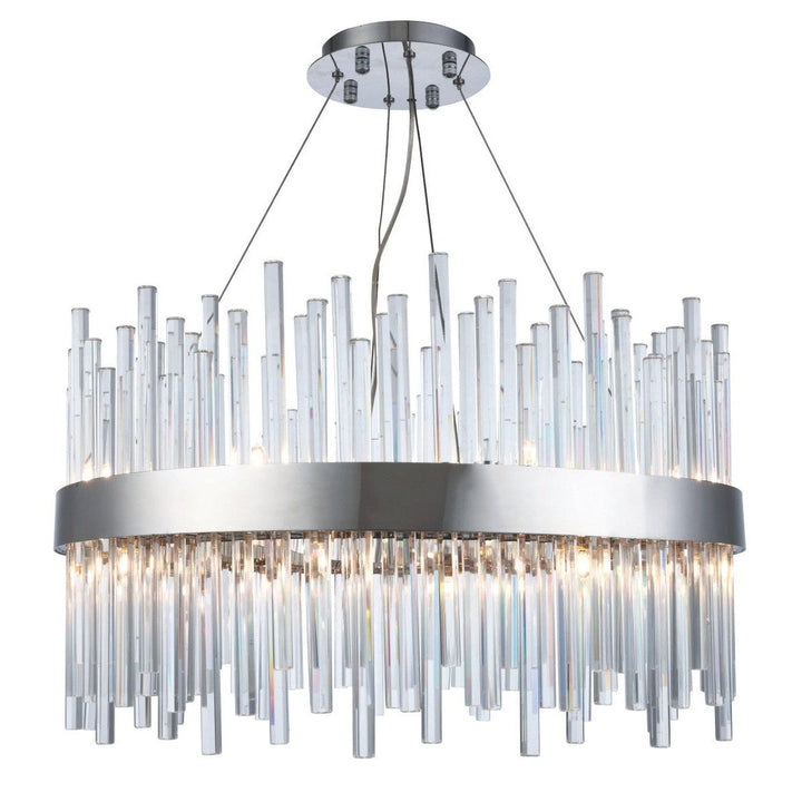 Elegant Dallas 3000D25C Chandelier Light - Chrome