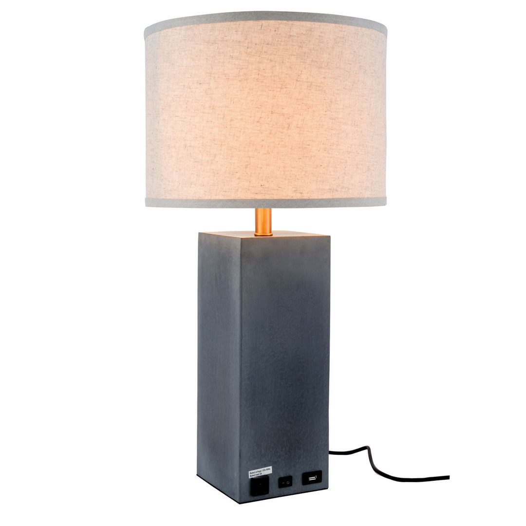 Elegant Lighting TL3008 Brio Lamp Concrete