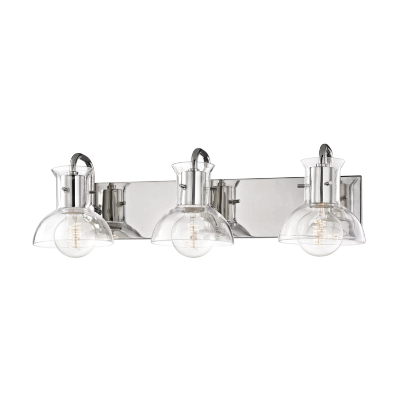 Mitzi Riley H111303-PN Bath Vanity Light 24 in. wide - Polished Nickel