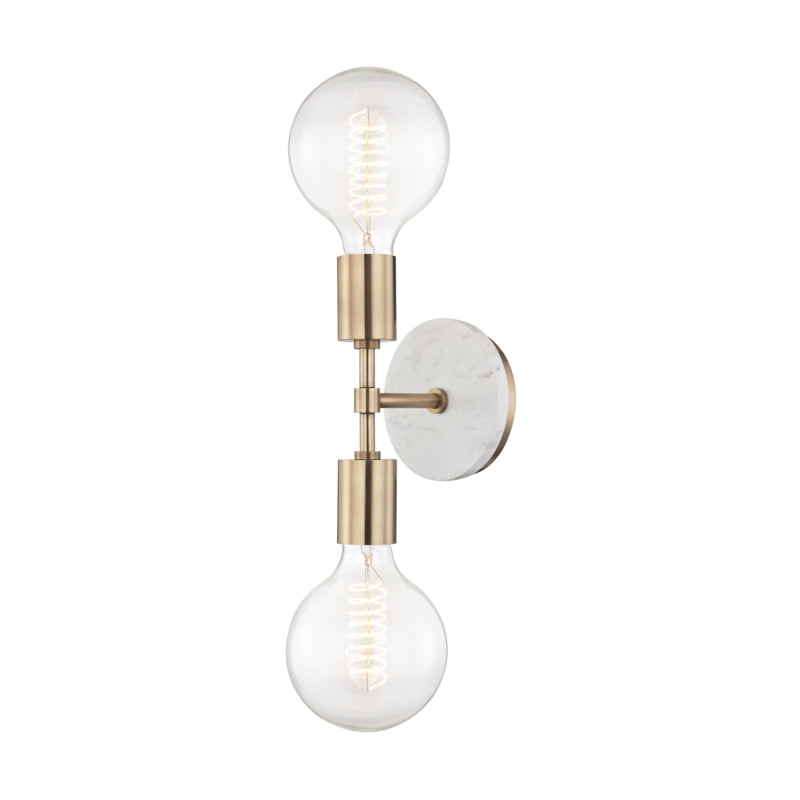 Mitzi Chloe H110102-AGB Wall Sconce Light - Aged Brass