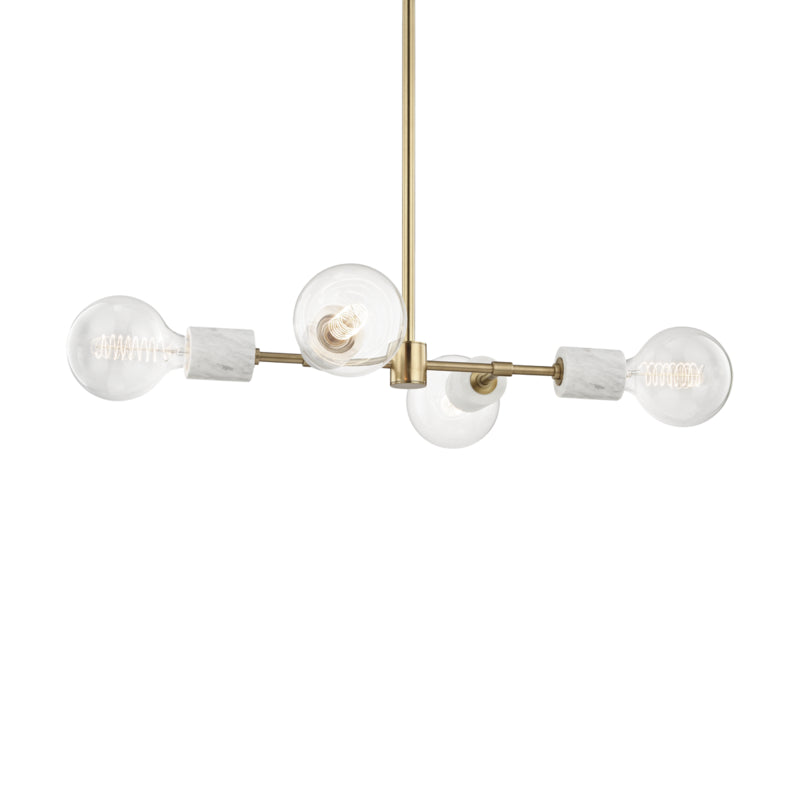 Mitzi Asime H120704-AGB Chandelier Light - Aged Brass