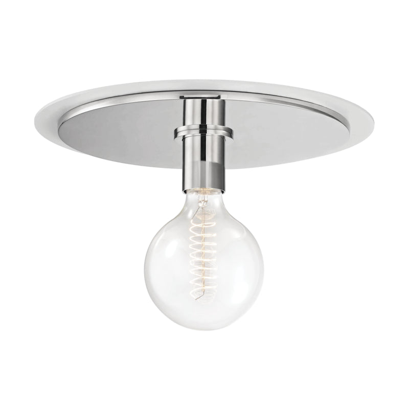 Mitzi Milo H137501L-PN/WH Ceiling Light - Polished Nickel/White