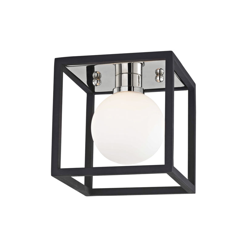 Mitzi Aira H141301-PN/BK Ceiling Light - Polished Nickel/Black