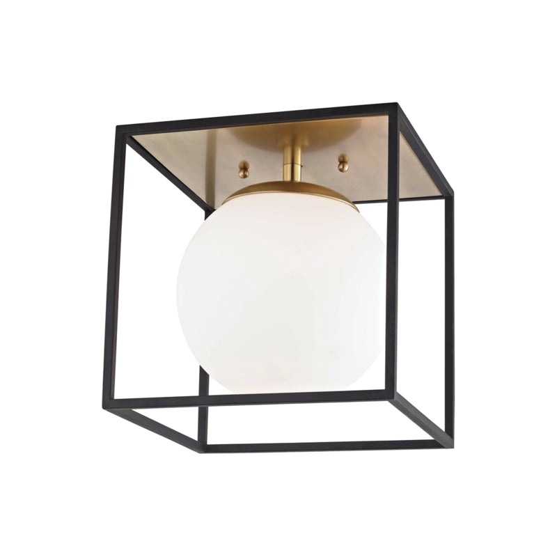 Mitzi Aira H141501L-AGB/BK Ceiling Light - Aged Brass/Black