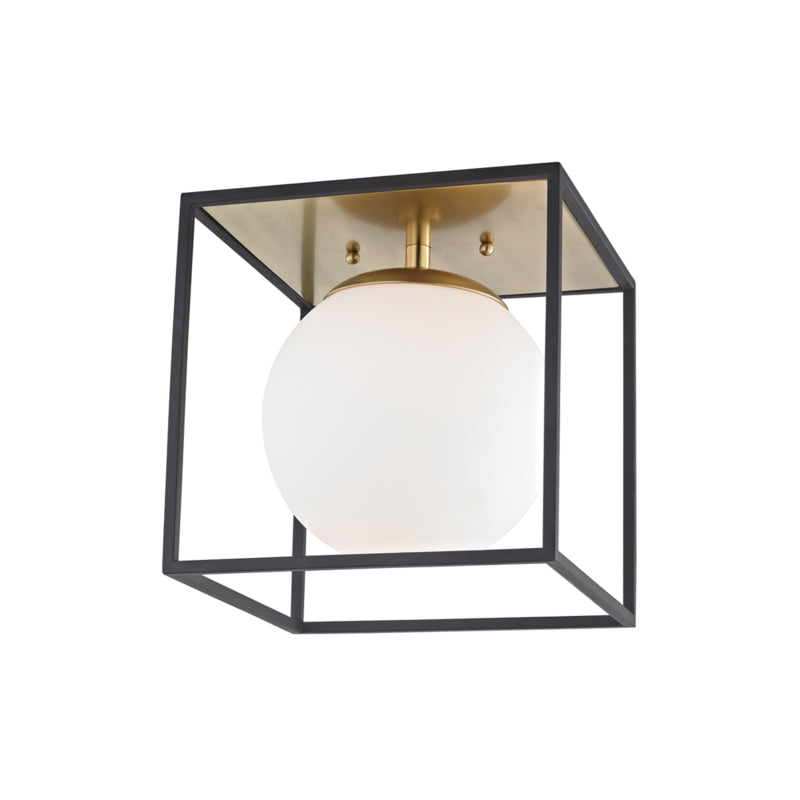 Mitzi Aira H141501S-AGB/BK Ceiling Light - Aged Brass/Black