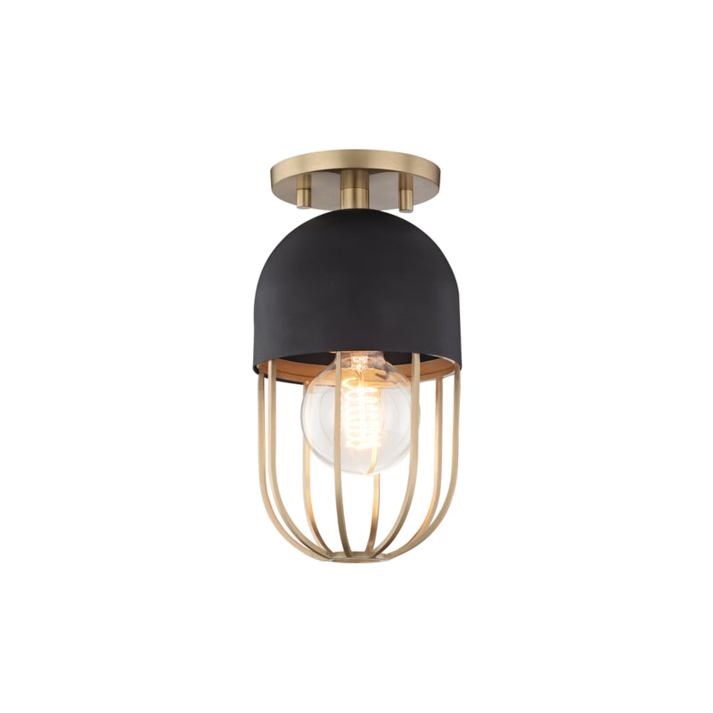 Mitzi Haley H145601-AGB/BK Ceiling Light - Aged Brass/Black