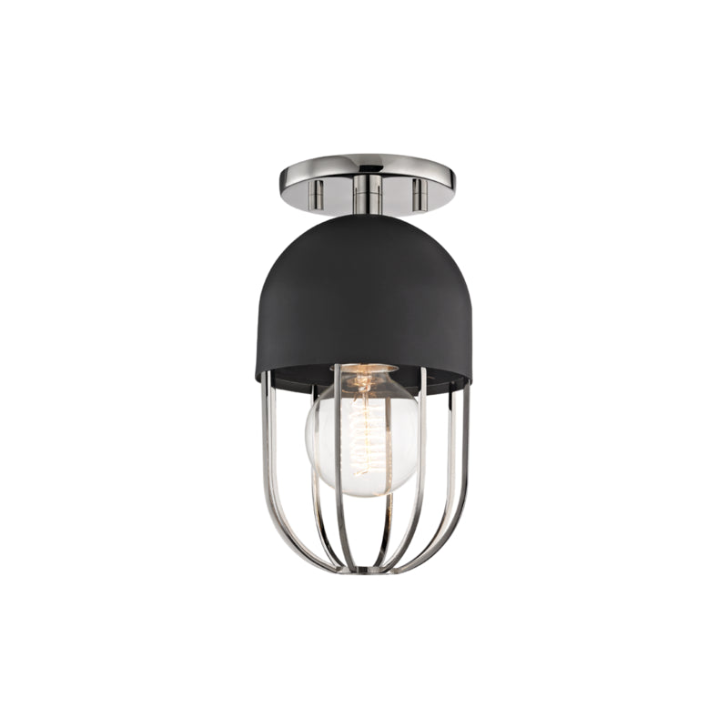 Mitzi Haley H145601-PN/BK Ceiling Light - Polished Nickel/Black