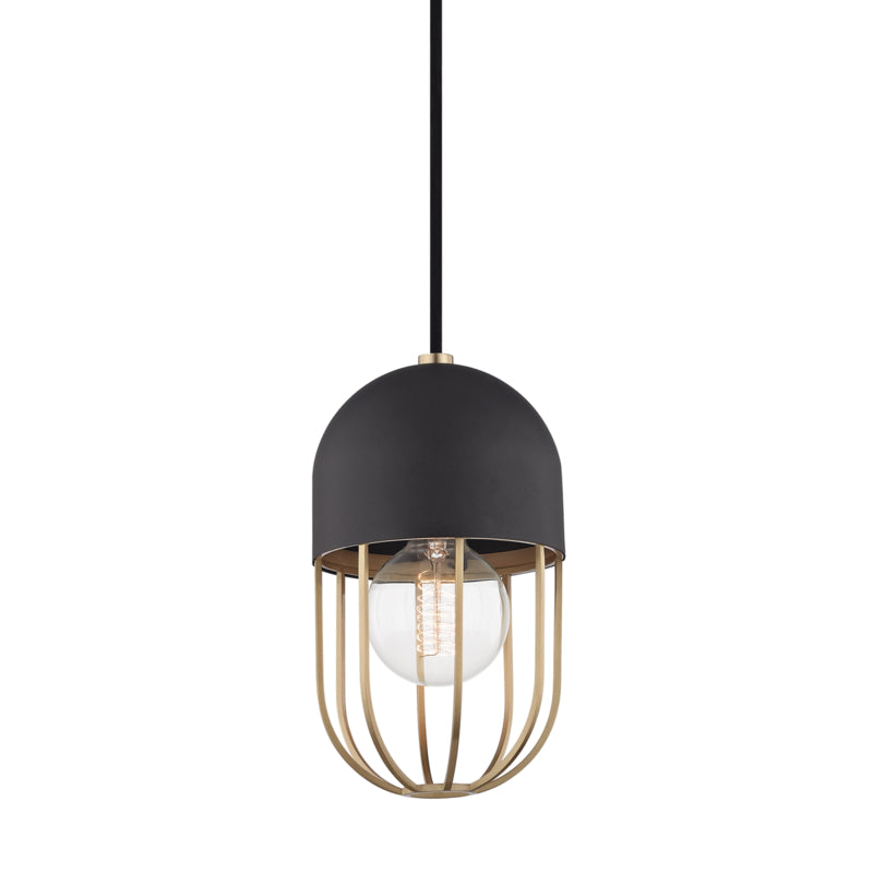 Mitzi Haley H145701-AGB/BK Pendant Light - Aged Brass/Black