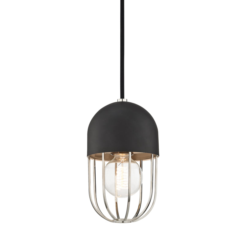 Mitzi Haley H145701-PN/BK Pendant Light - Polished Nickel/Black