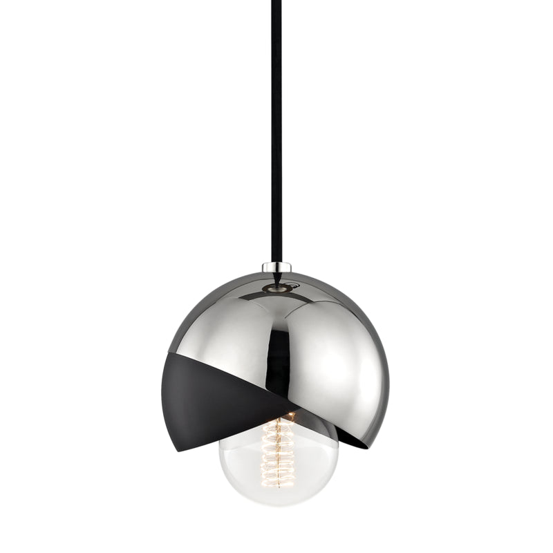 Mitzi Emma H168701-PN/BK Pendant Light - Polished Nickel/Black