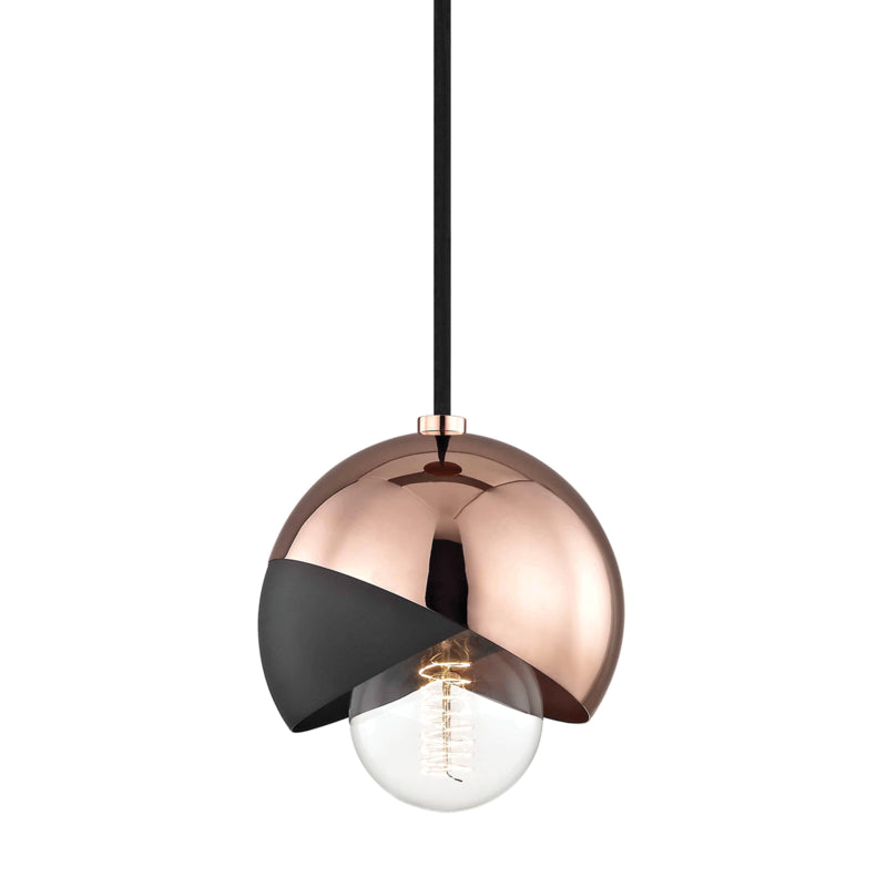 Mitzi Emma H168701-POC/BK Pendant Light - Polished Copper/Black