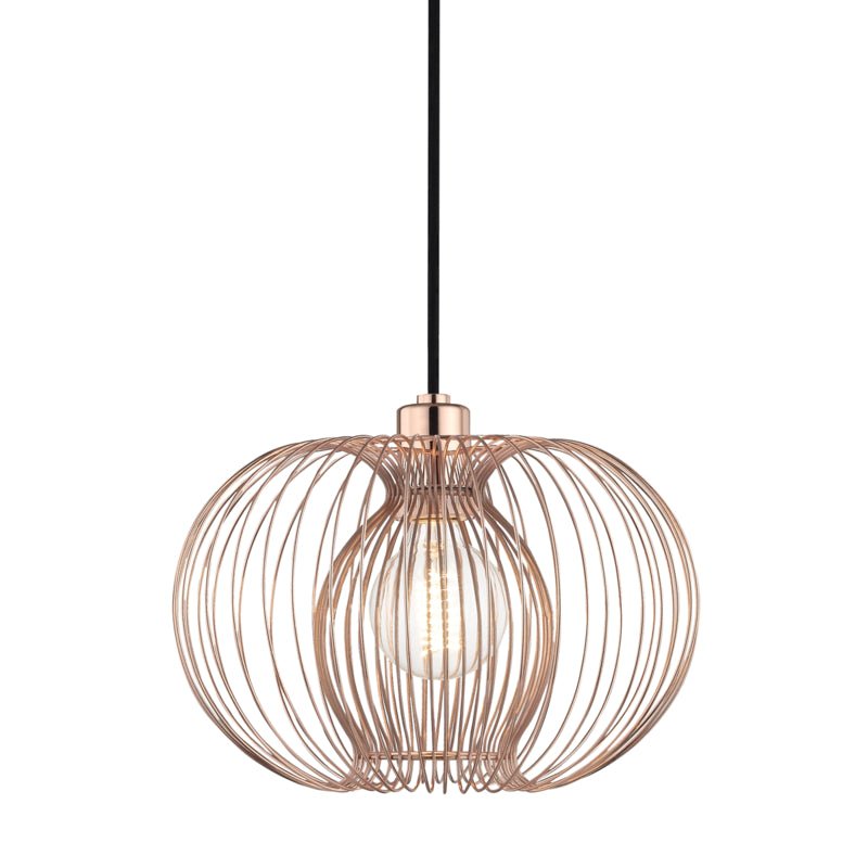 Mitzi Jasmine H181701S-POC Pendant Light - Polished Copper