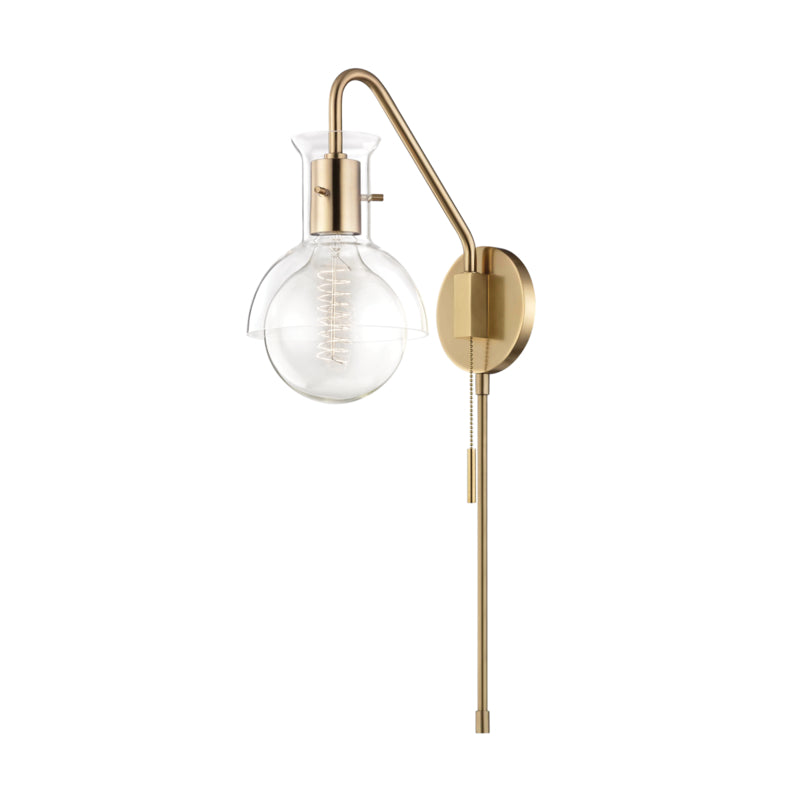 Mitzi Lighting HL111101G-AGB  Riley Lamp Aged Brass