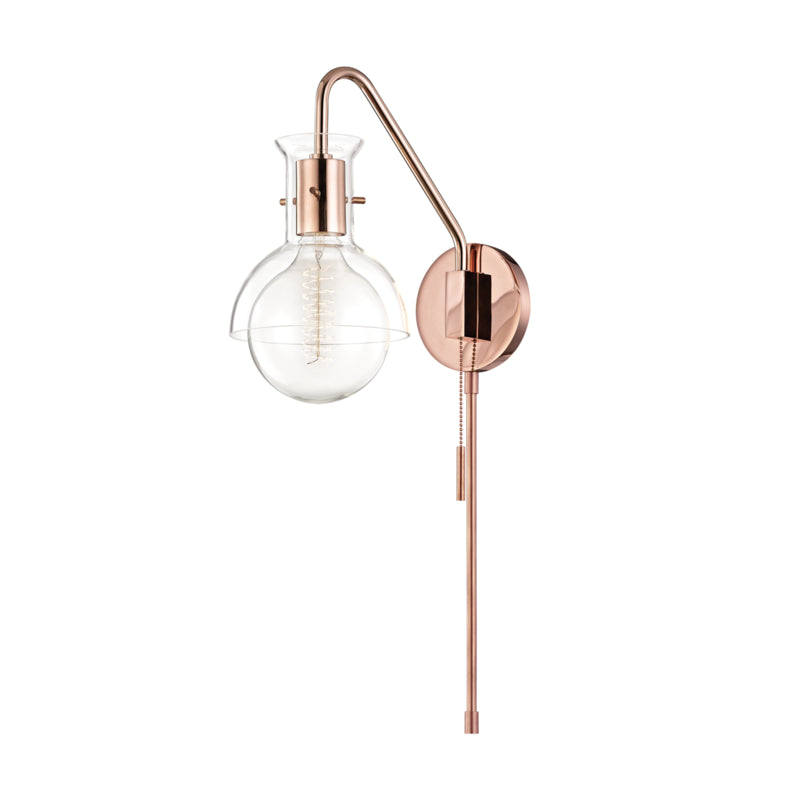 Mitzi Lighting HL111101G-POC Modern Riley Lamp Polished Copper