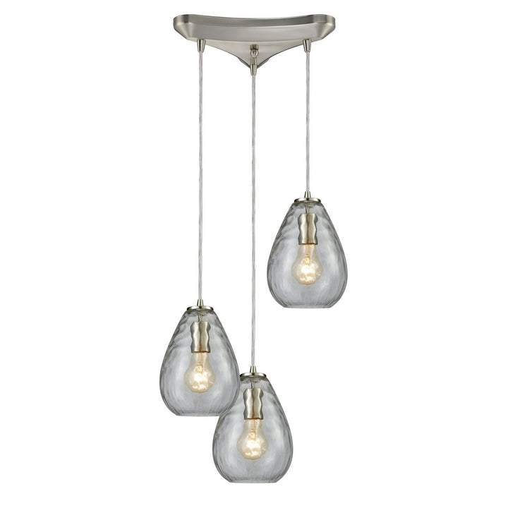 Elk Lagoon 10760/3 Pendant Light - Satin Nickel