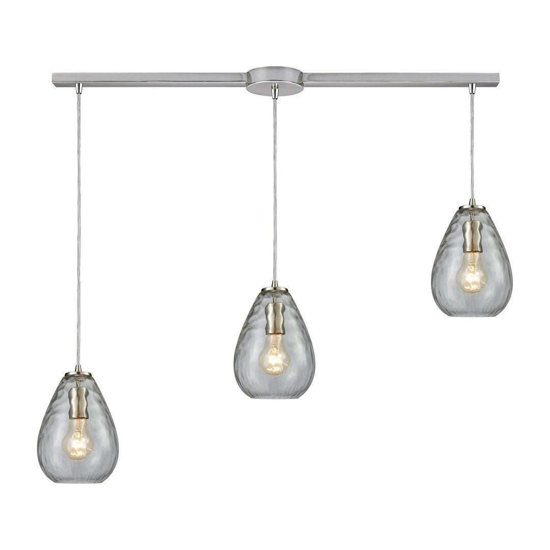 Elk Lagoon 10760/3L Pendant Light - Satin Nickel