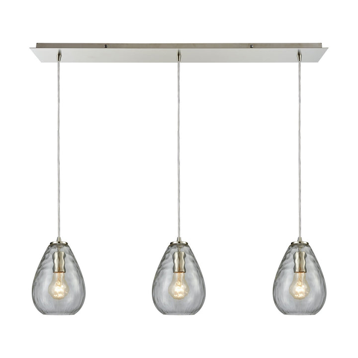 Elk Lagoon 10760/3LP Pendant Light - Satin Nickel