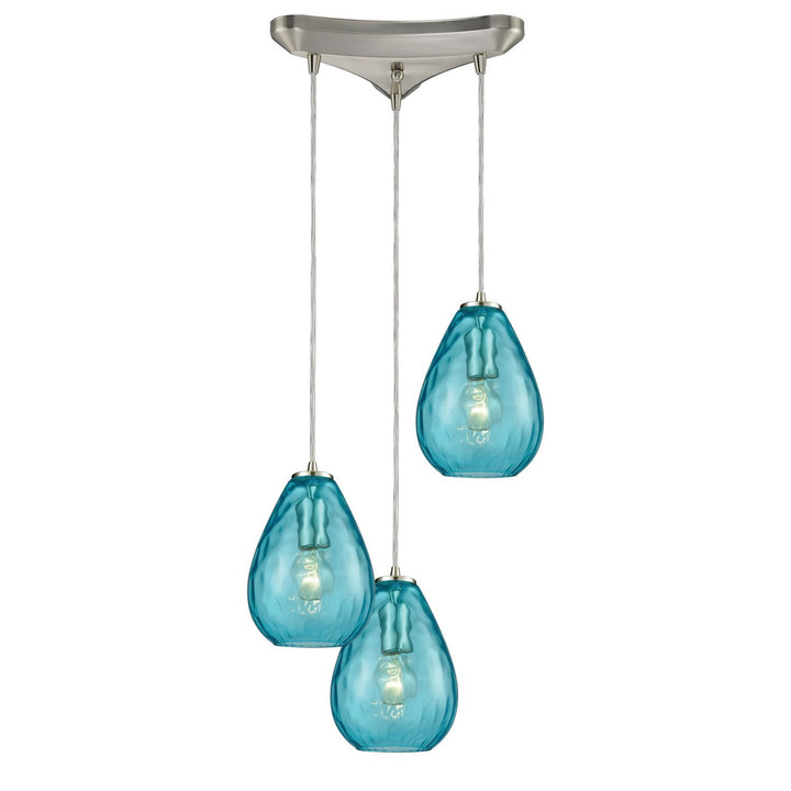 Elk Lagoon 10770/3 Pendant Light - Satin Nickel