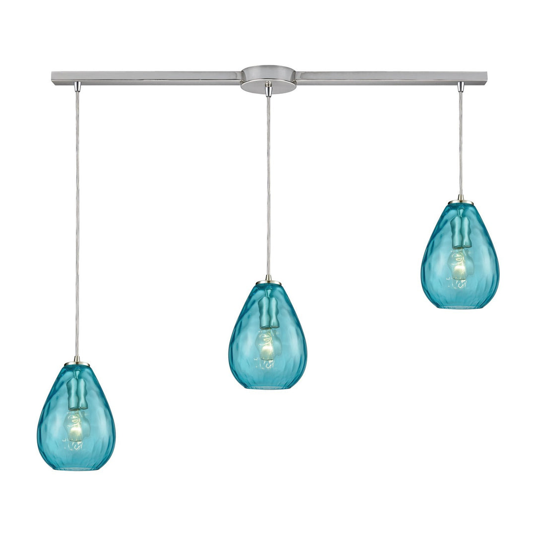 Elk Lagoon 10770/3L Pendant Light - Satin Nickel