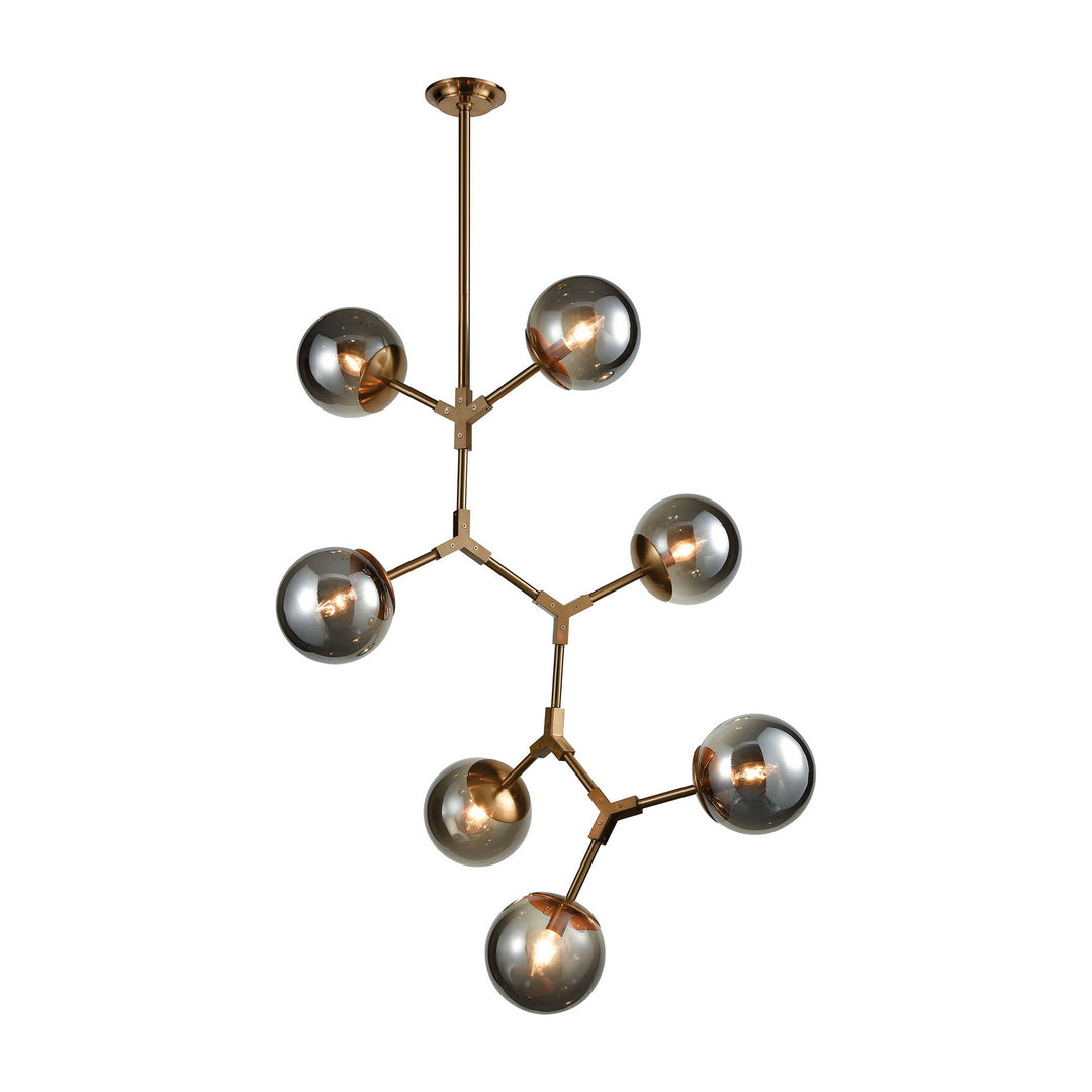 Elk Synapse D3565 Chandelier Light - Aged Brass