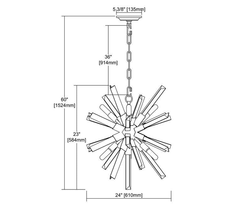 Elk Ice Geist D3568 Pendant Light - Polished Nickel