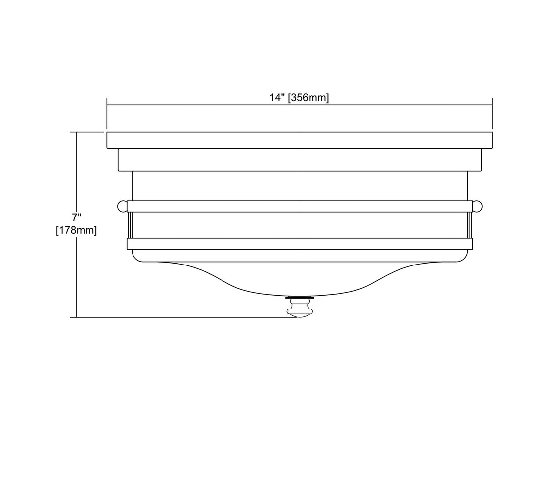 Elk Port O'Connor 11335/2 Ceiling Light - Satin Nickel