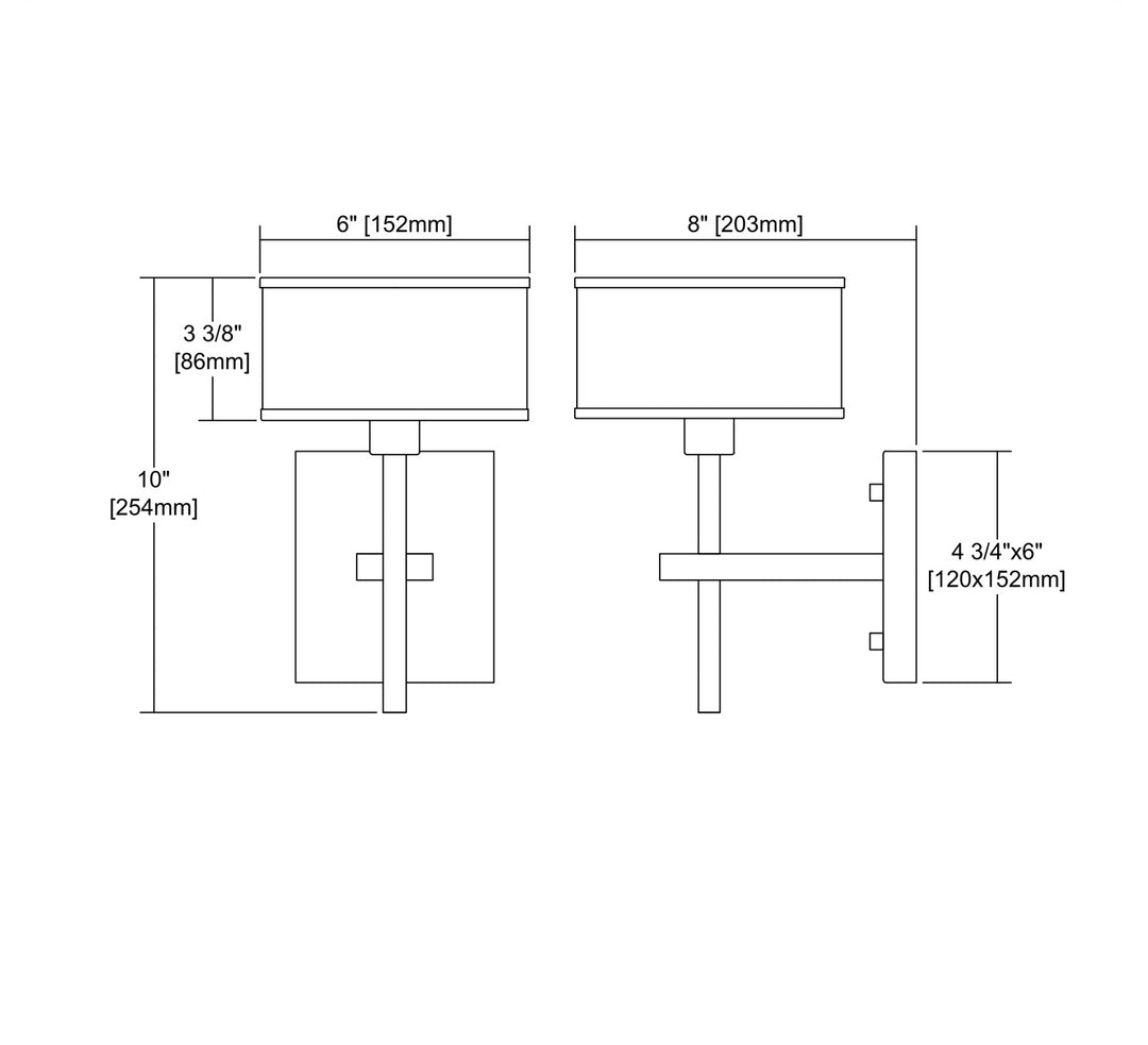 Elk Utica 11615/1 Wall Sconce Light - Satin Brass