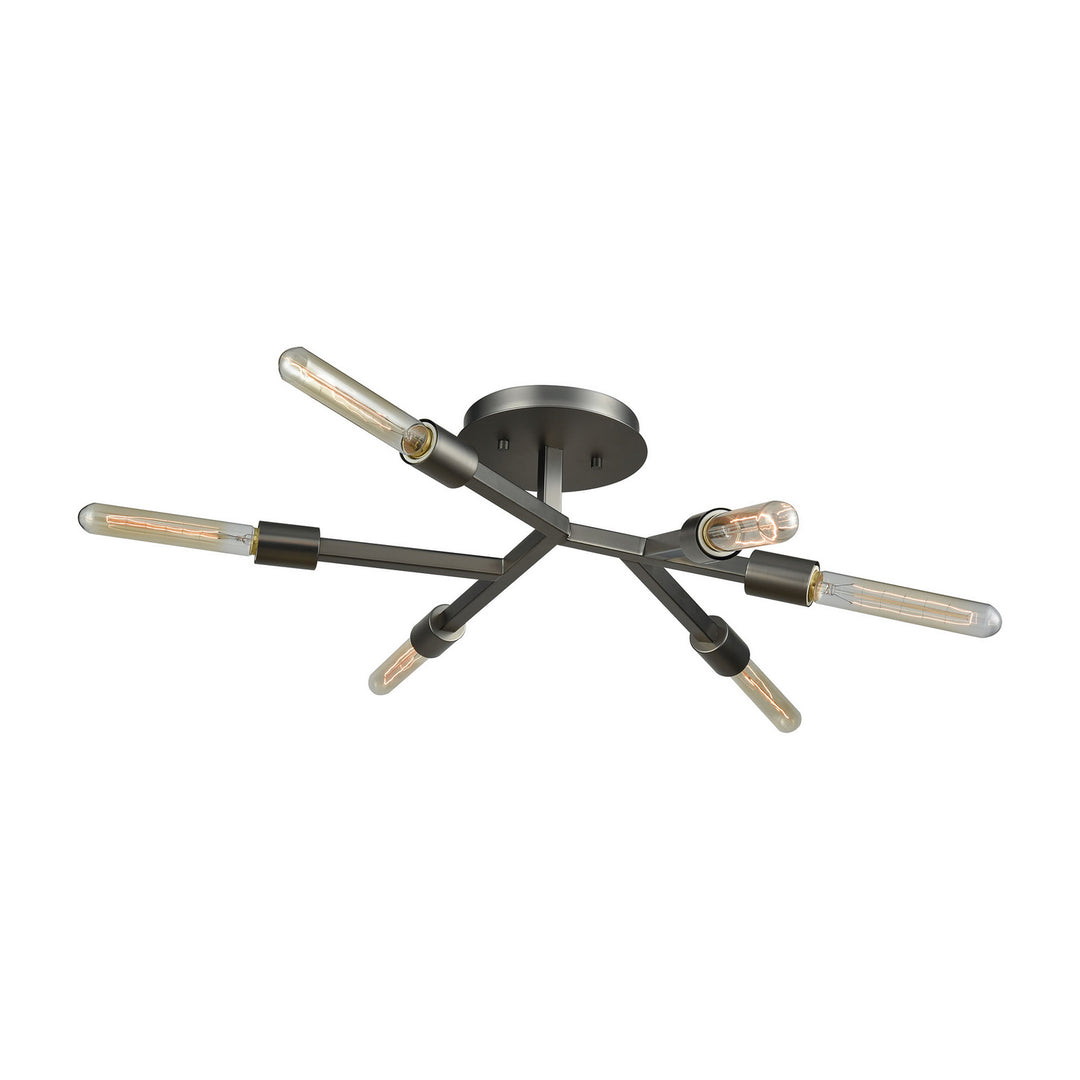 Elk Free Form 11854/6 Ceiling Light - Dark Graphite