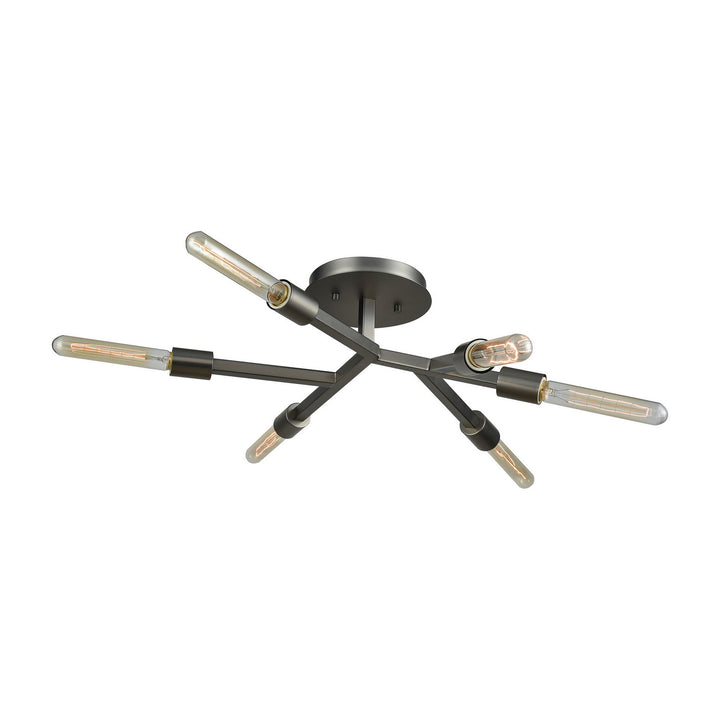 Elk Free Form 11854/6 Ceiling Light - Dark Graphite