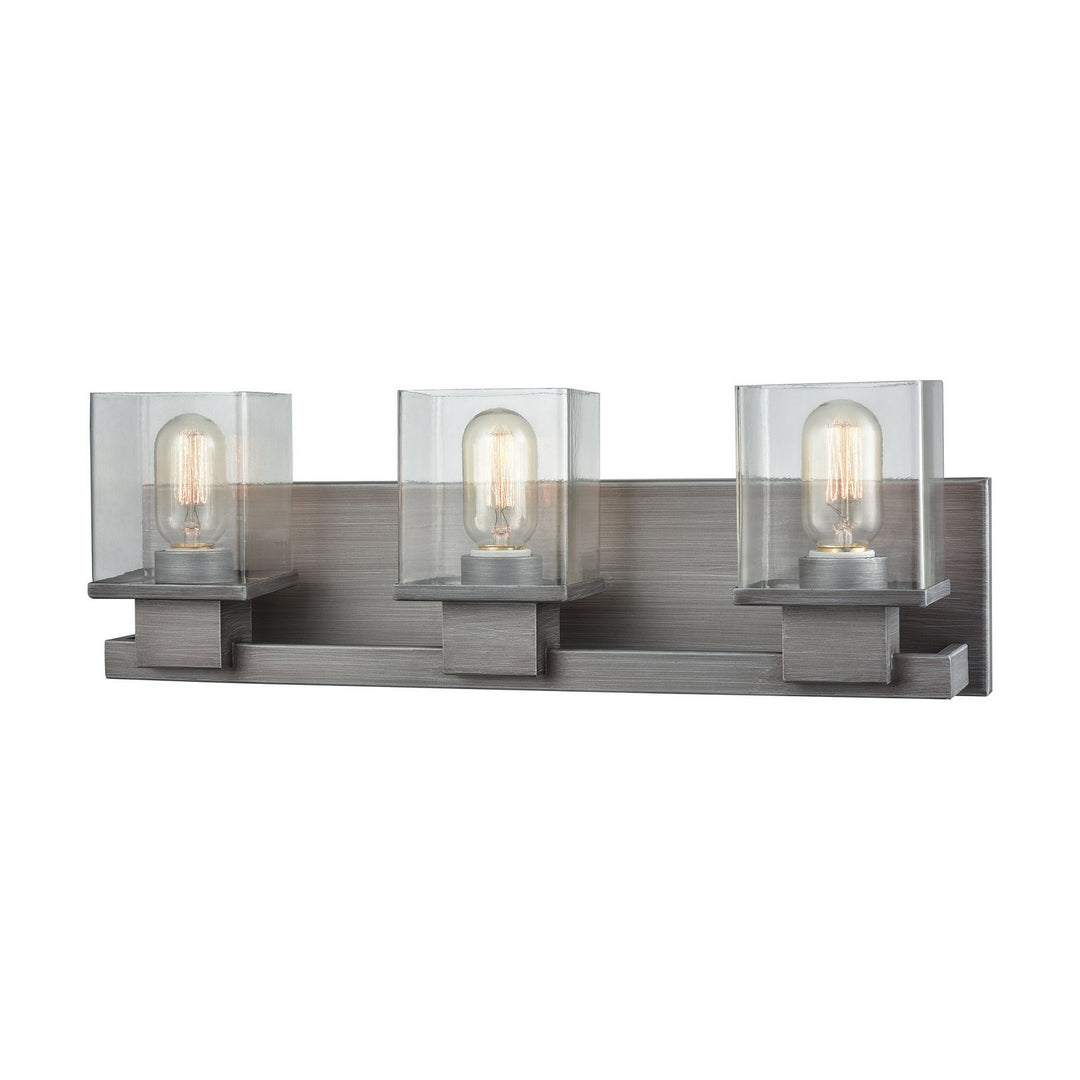 Elk Hotelier 11942/3 Bath Vanity Light 22 in. wide - Weathered Zinc