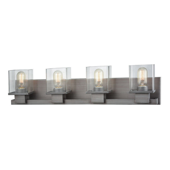 Elk Hotelier 11943/4 Bath Vanity Light 30 in. wide - Weathered Zinc