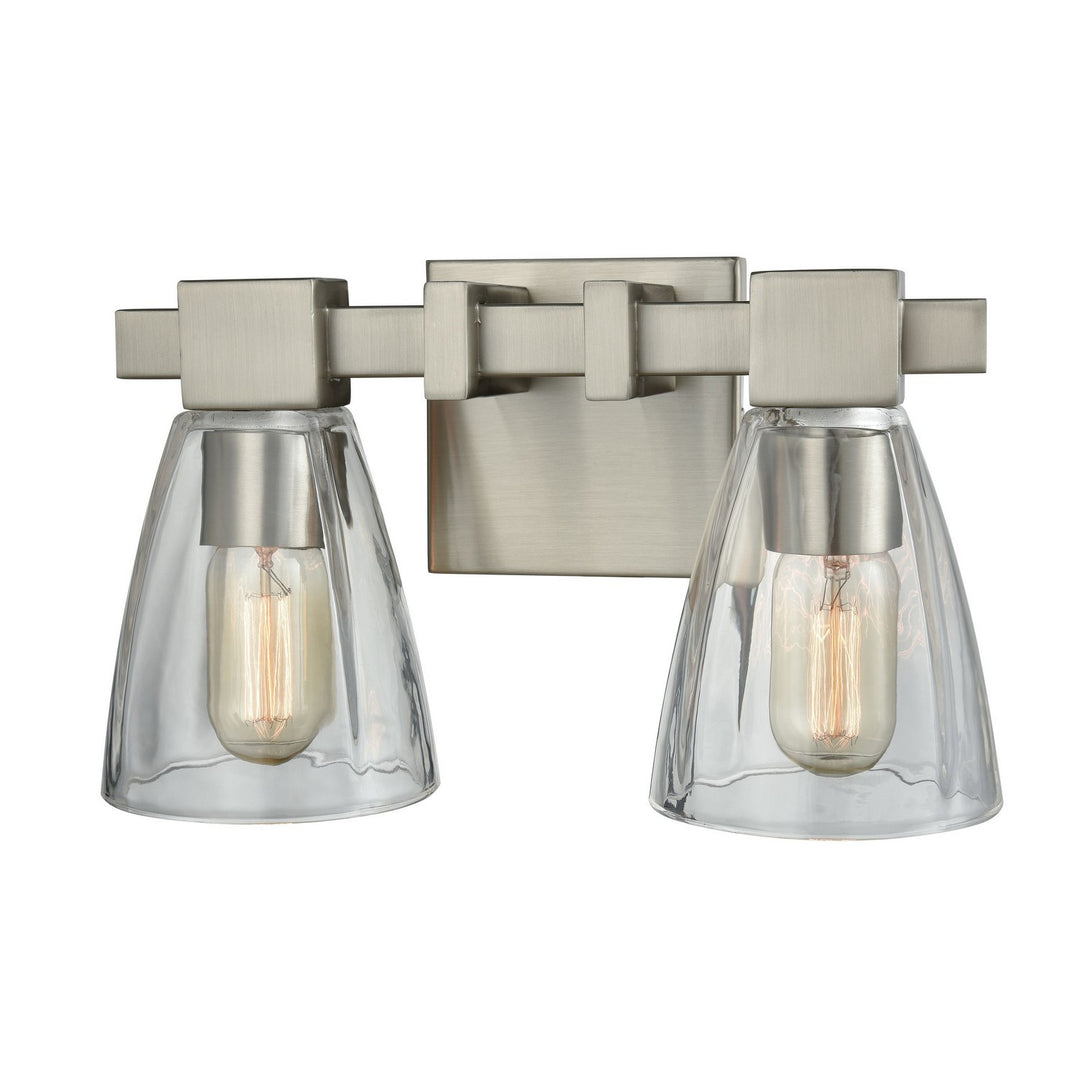 Elk Ensley 11981/2 Bath Vanity Light 12 in. wide - Satin Nickel