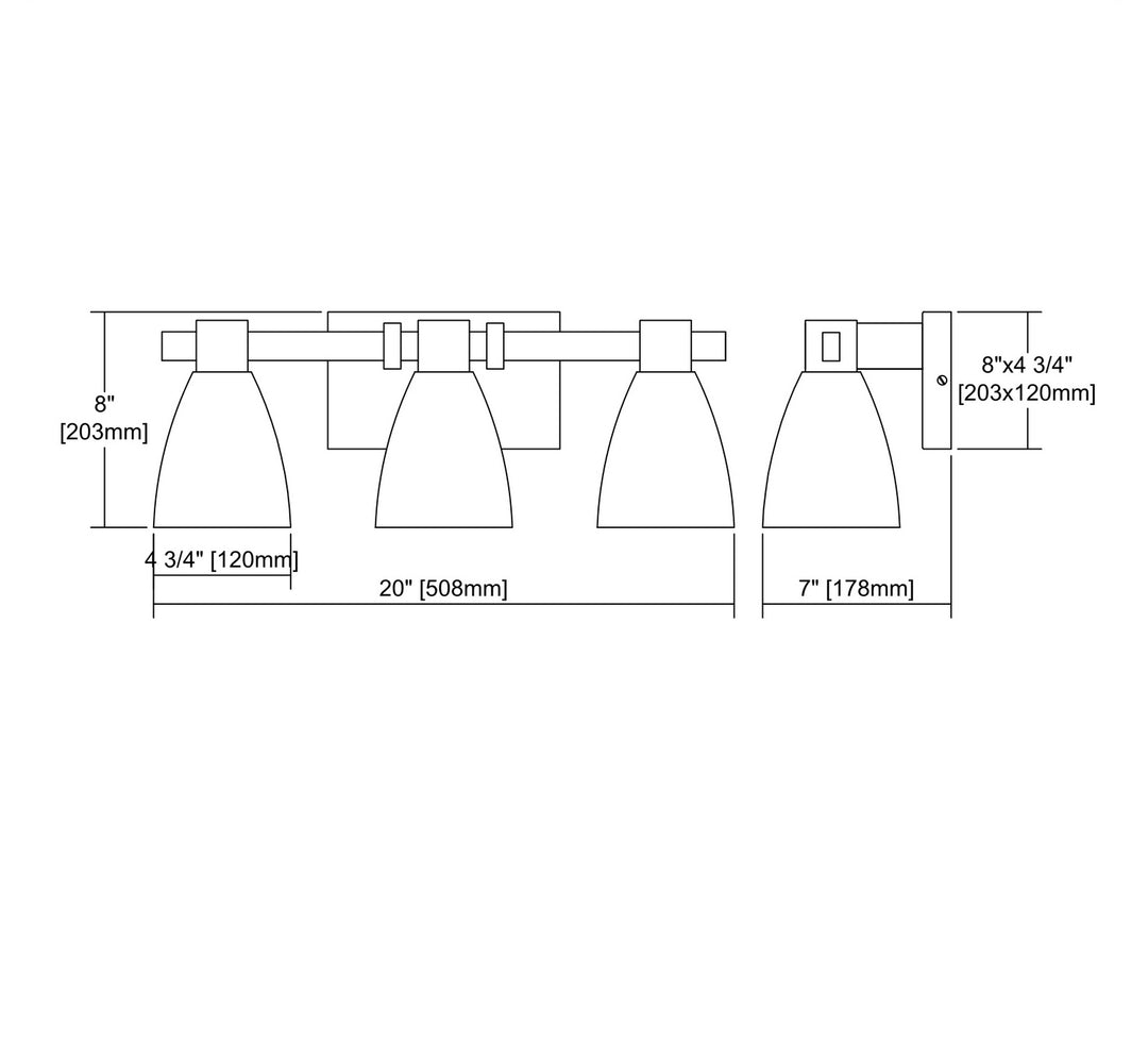 Elk Ensley 11992/3 Bath Vanity Light 20 in. wide - Satin Brass