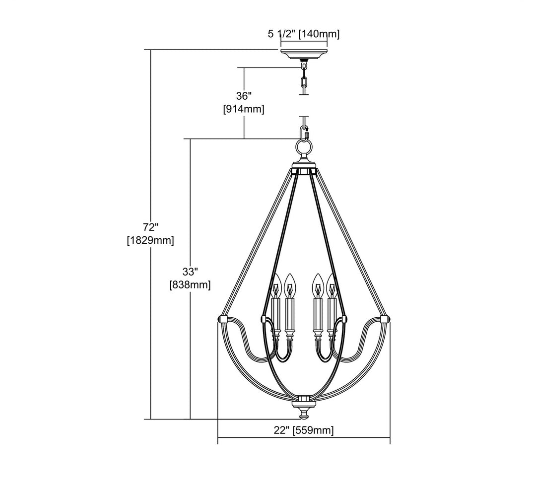 Elk Stanton 12842/5 Chandelier Light - Matte Gold
