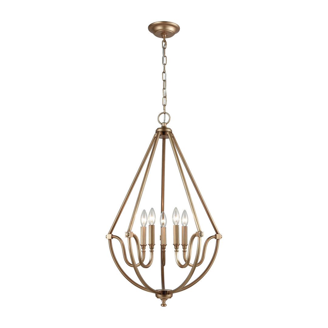 Elk Stanton 12842/5 Chandelier Light - Matte Gold
