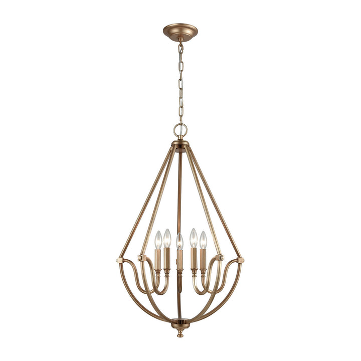 Elk Stanton 12842/5 Chandelier Light - Matte Gold