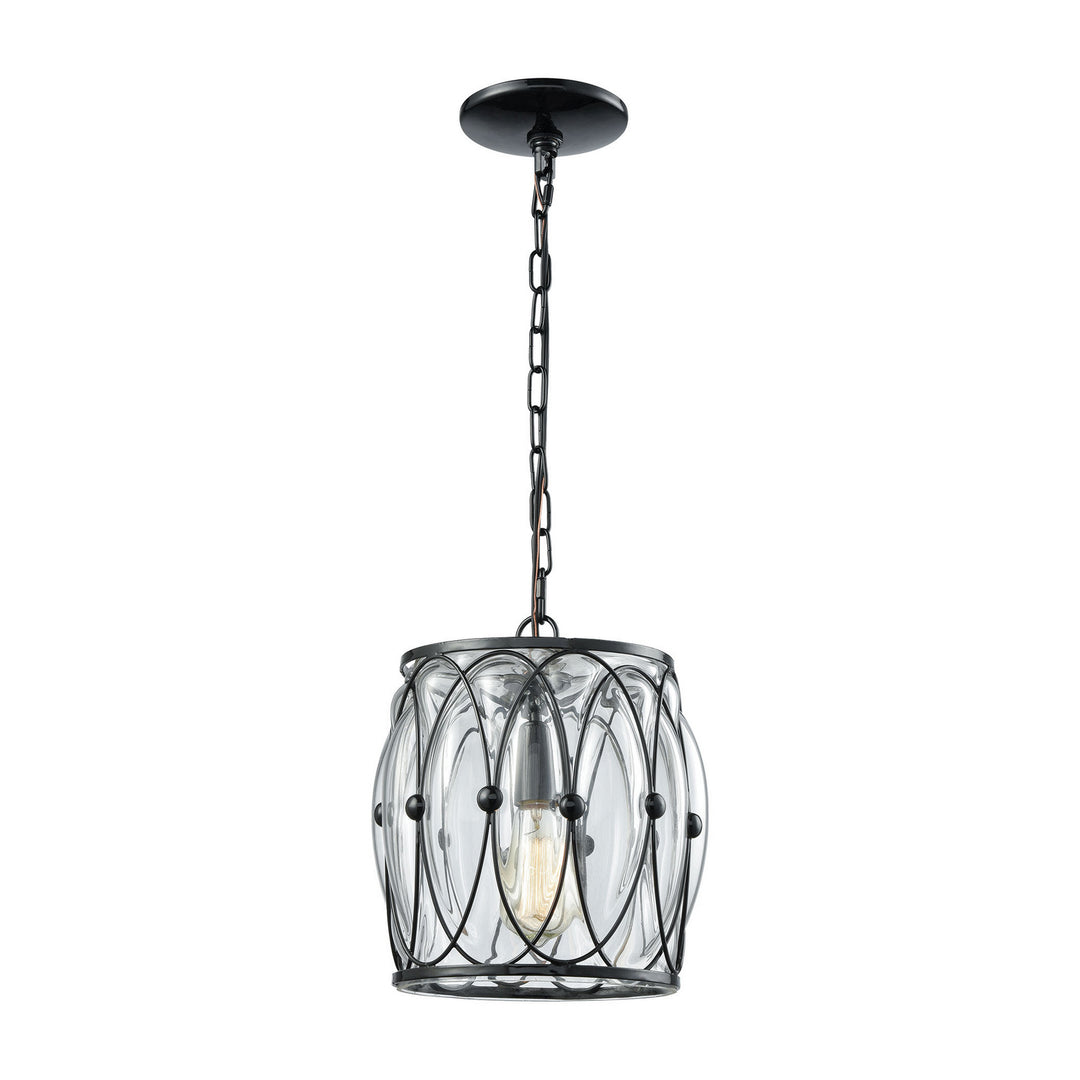 Elk Adriano 14520/1 Pendant Light - Gloss Black