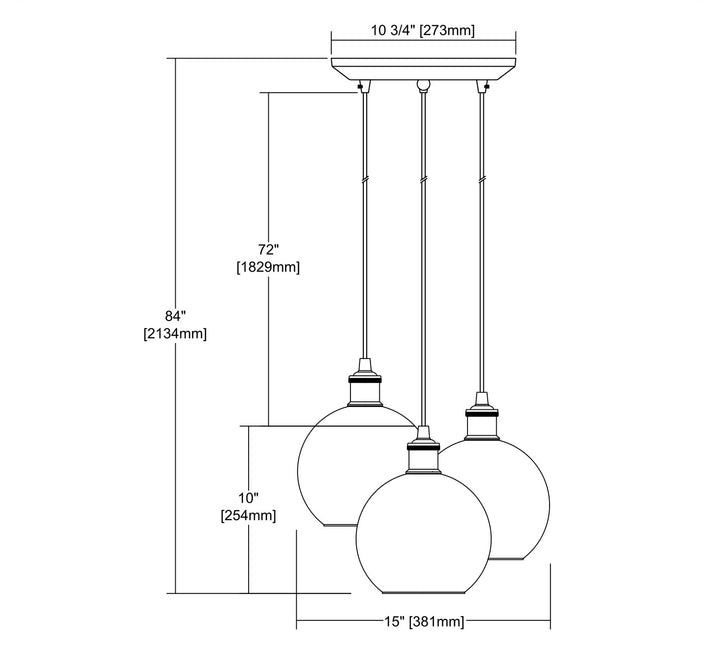 Elk Bremington 14530/3 Pendant Light - Oil Rubbed Bronze