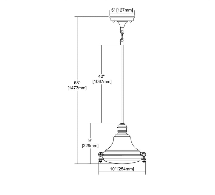 Elk Riley 16072/1 Pendant Light - Oil Rubbed Bronze