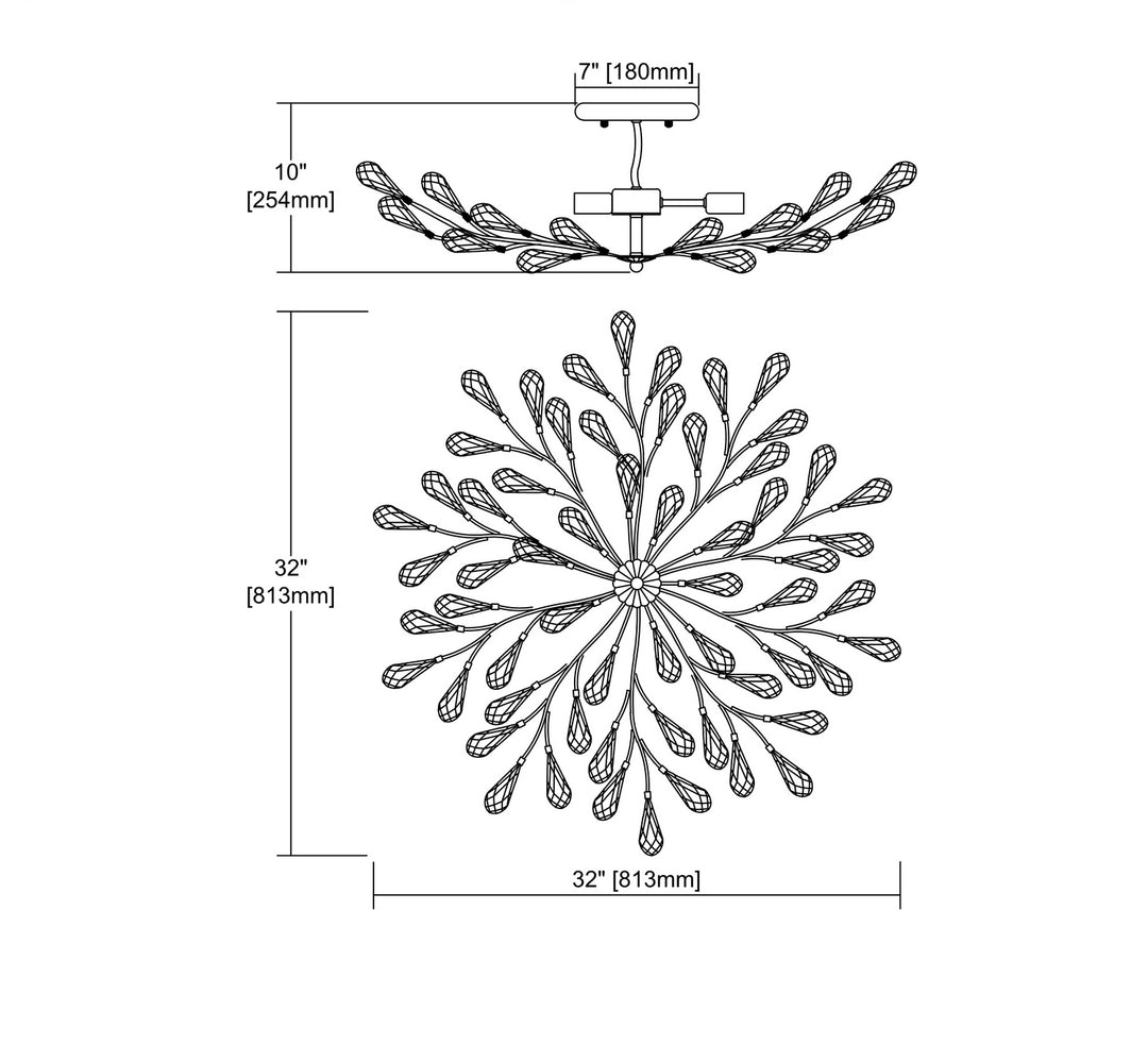 Elk Crislett 18242/8 Ceiling Light - Sunglow Bronze