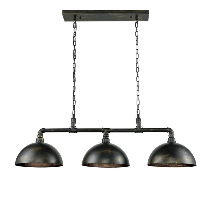 Elk Mulvaney 18256/3 Pendant Light - Black-Brushed Gold