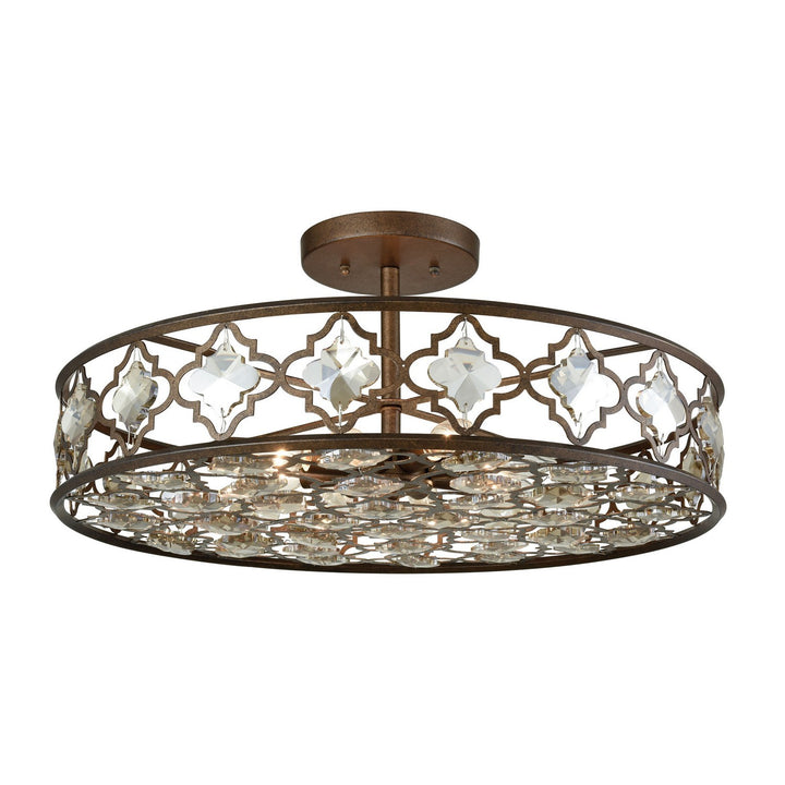 Elk Armand 31093/8 Ceiling Light - Weathered Bronze