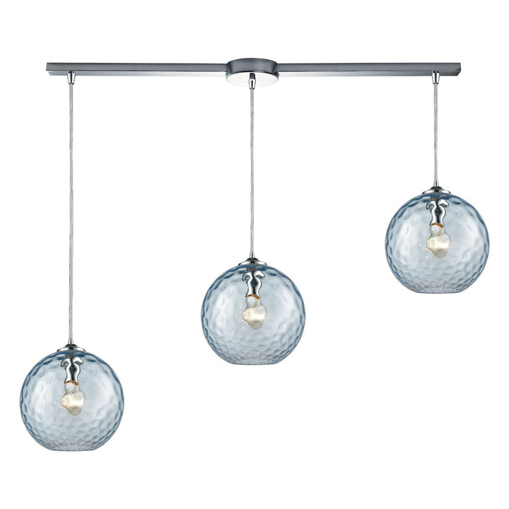 Elk Watersphere 31380/3L-AQ Pendant Light - Polished Chrome