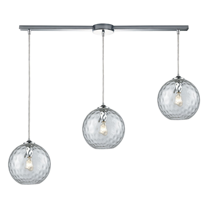 Elk Watersphere 31380/3L-CLR Pendant Light - Polished Chrome