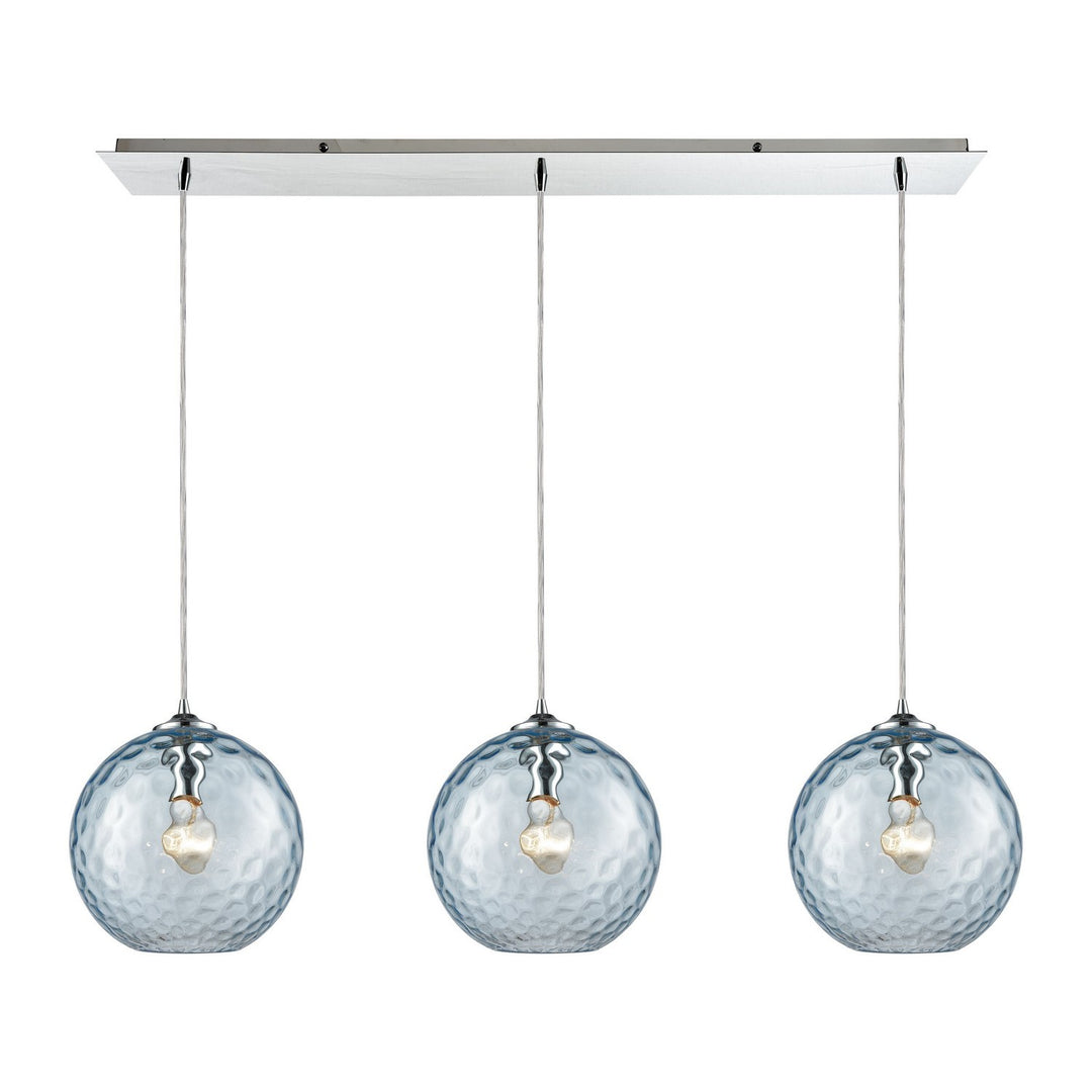 Elk Watersphere 31380/3LP-AQ Pendant Light - Polished Chrome