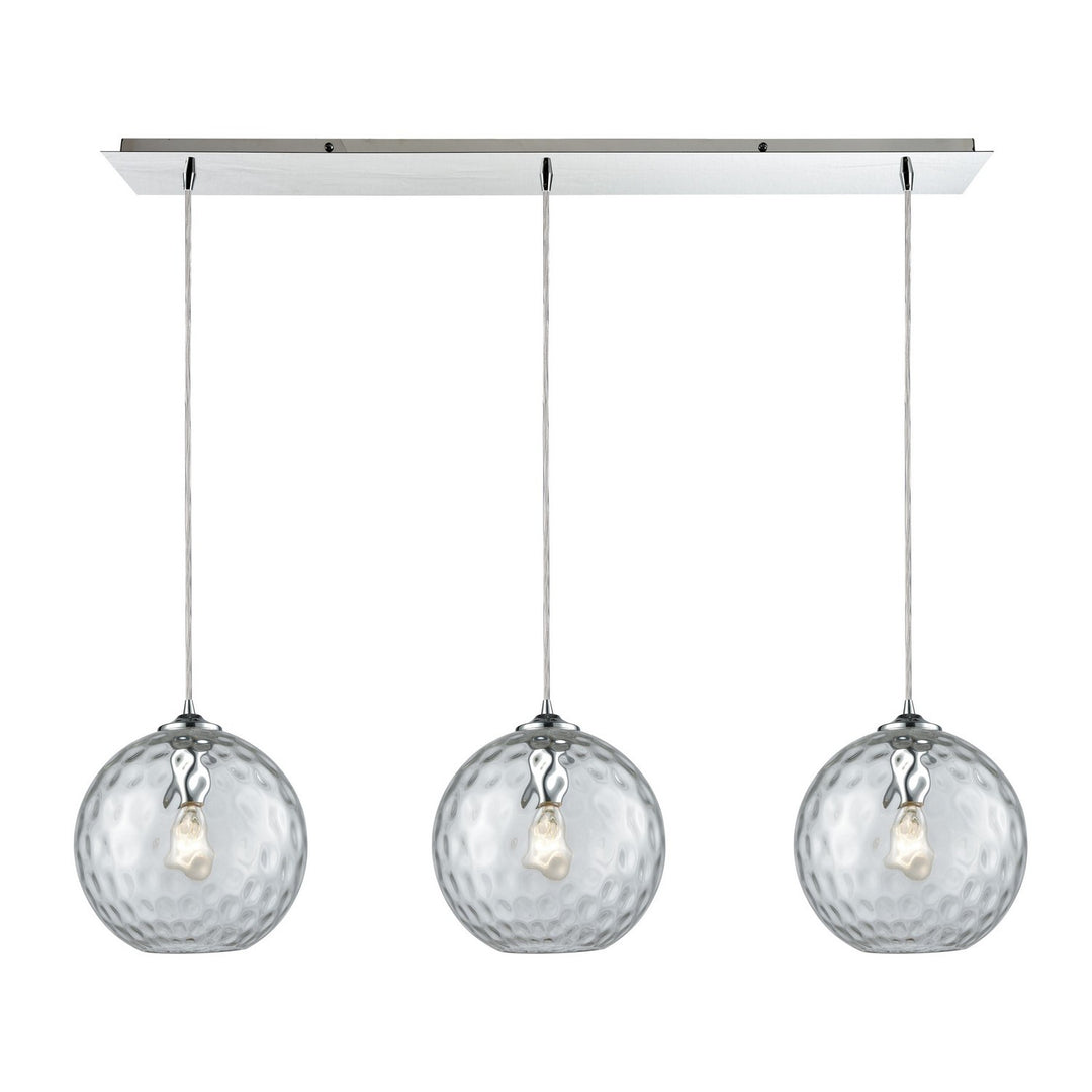 Elk Watersphere 31380/3LP-CLR Pendant Light - Polished Chrome