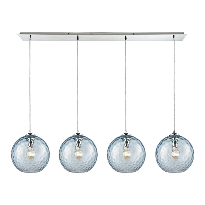 Elk Watersphere 31380/4LP-AQ Pendant Light - Polished Chrome