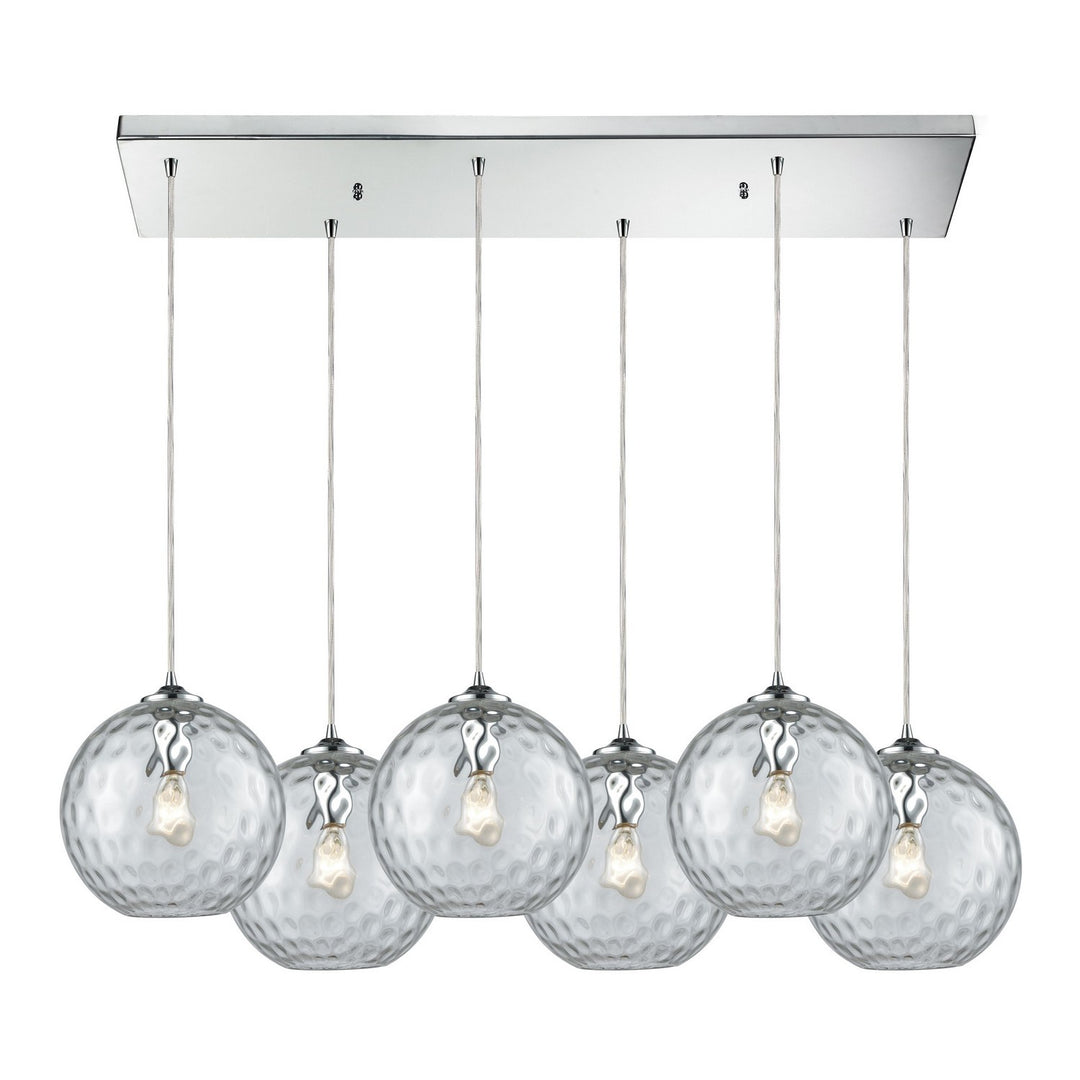 Elk Watersphere 31380/6RC-CLR Pendant Light - Polished Chrome