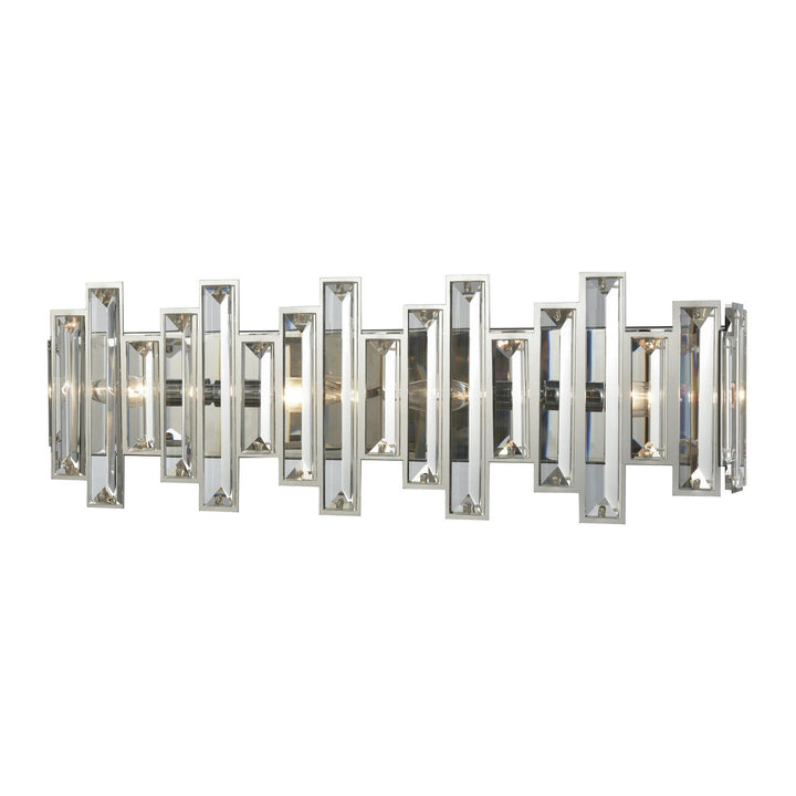 Elk Crystal Heights 33011/4 Bath Vanity Light 25 in. wide - Polished Chrome